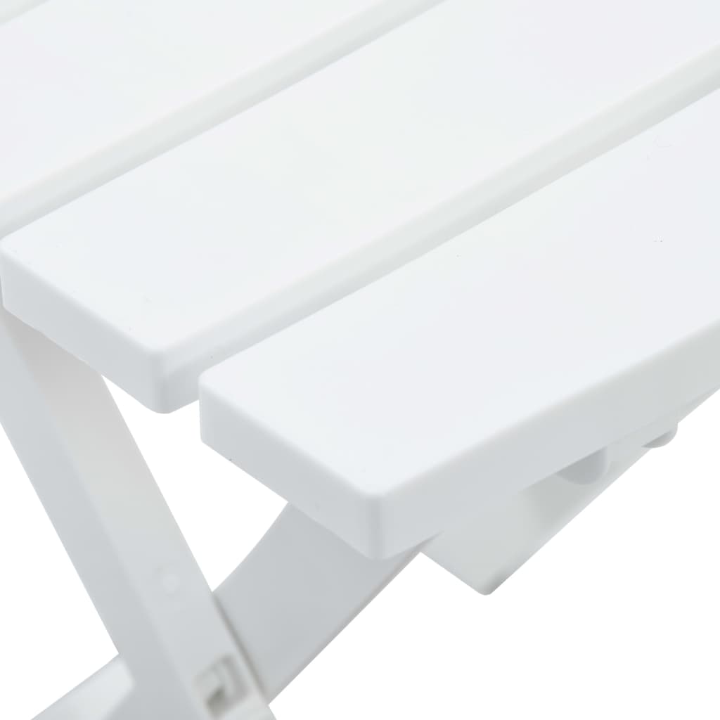 Mesa De Jardín Plegable Blanco 45,5X38,5X50 Cm