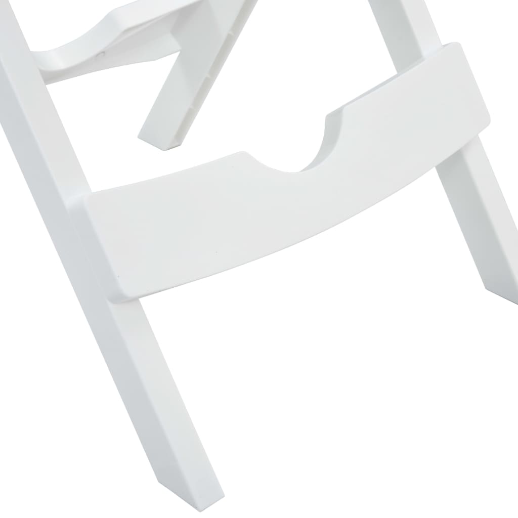 Mesa De Jardín Plegable Blanco 45,5X38,5X50 Cm