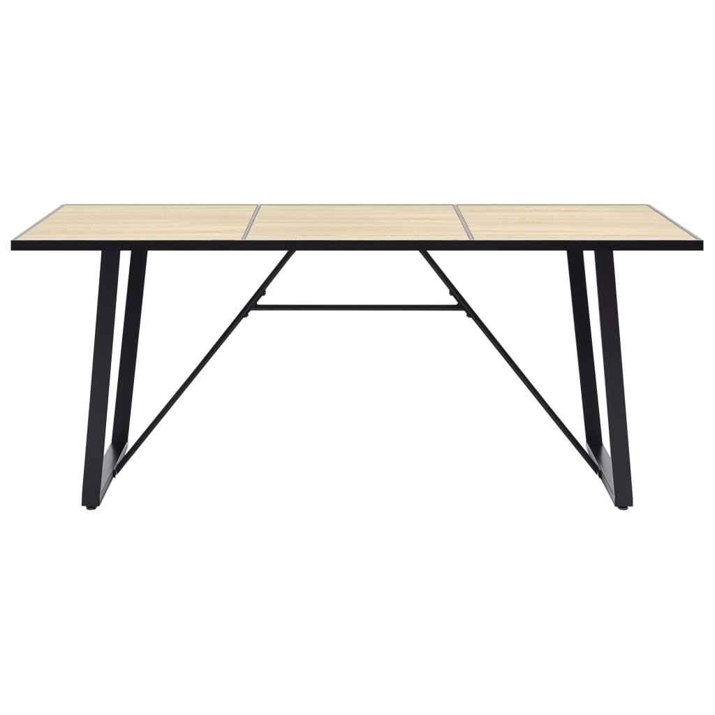 Mesa De Comedor De Mdf Color Roble