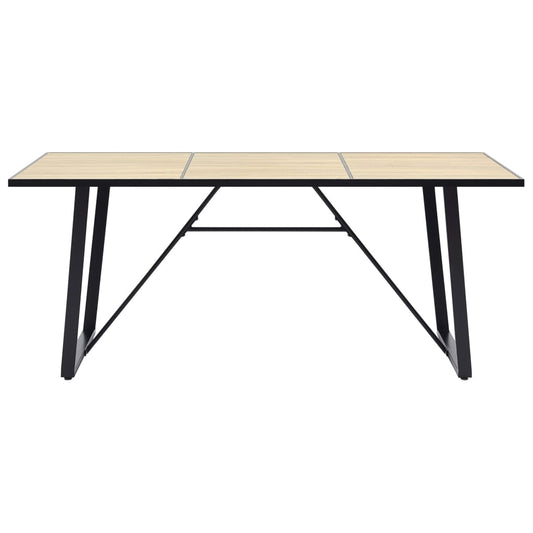 Mesa De Comedor De Mdf Color Roble