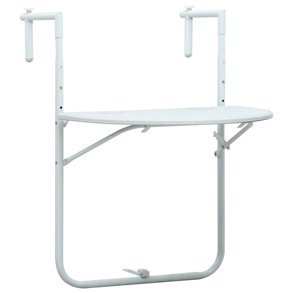 Mesa Balcón Colgante Plástico Aspecto Ratán 60X64X83,5Cm