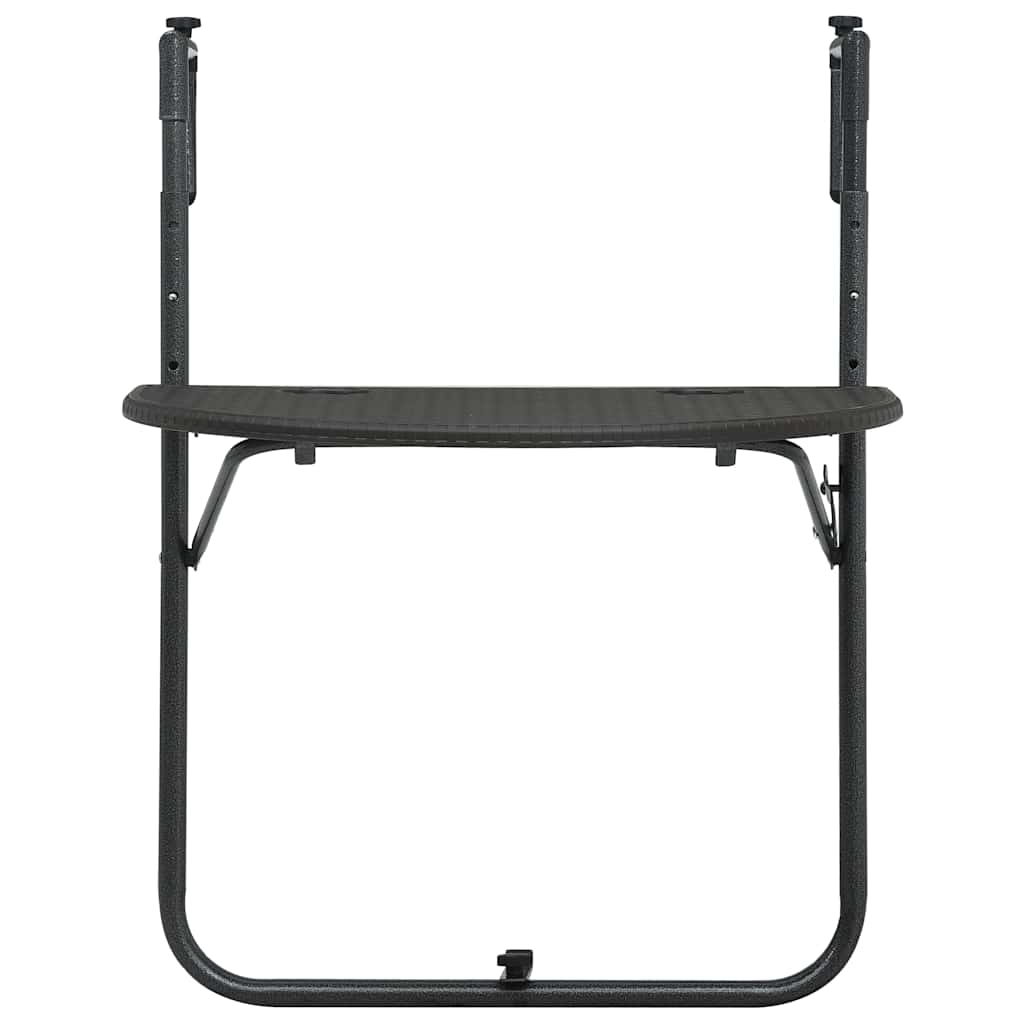 Mesa Balcón Colgante Plástico Aspecto Ratán 60X64X83,5Cm