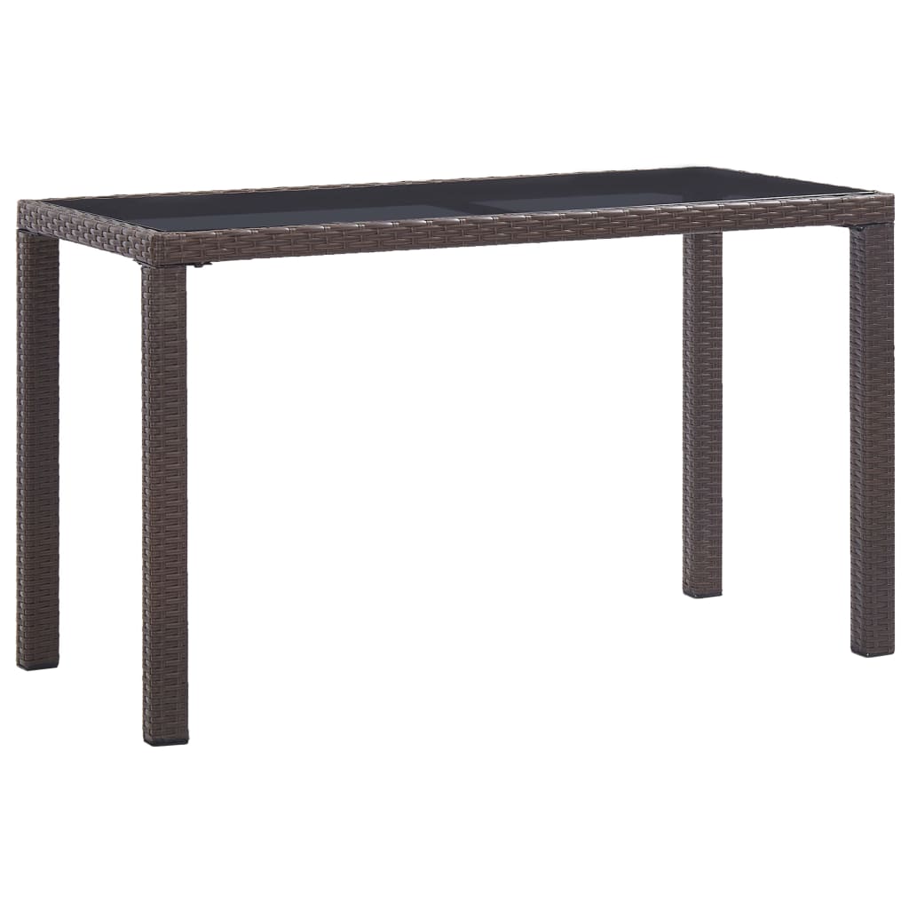 Mesa De Jardín Madera Maciza Acacia Gris Y Marrón