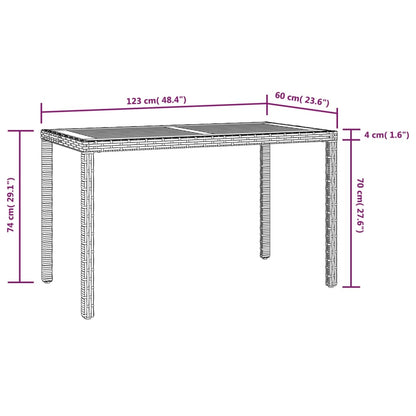 Mesa De Jardín Madera Maciza Acacia