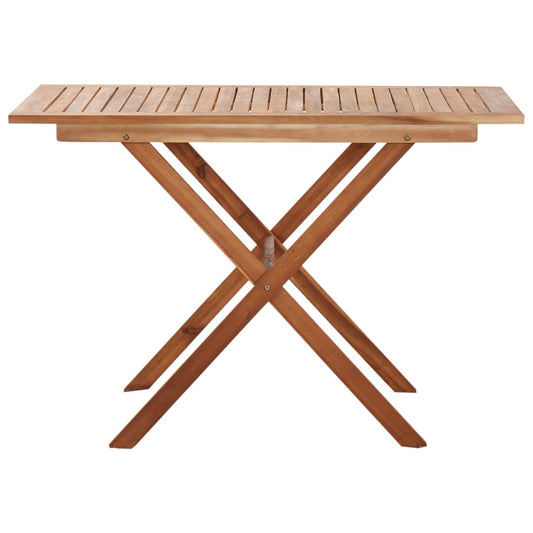 Mesa De Jardín De Madera Maciza De Acacia 110X67X74 Cm