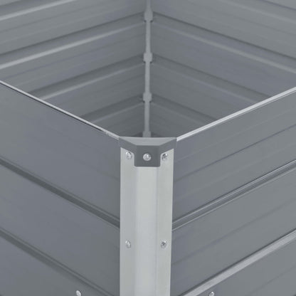 Jardinera Elevada De Acero Galvanizado 100X100X45 Cm
