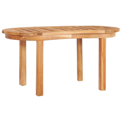 Mesa De Centro De Madera Maciza De Teca 90X50X45 Cm