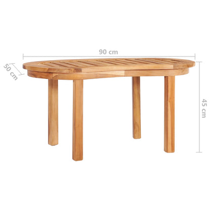 Mesa De Centro De Madera Maciza De Teca 90X50X45 Cm