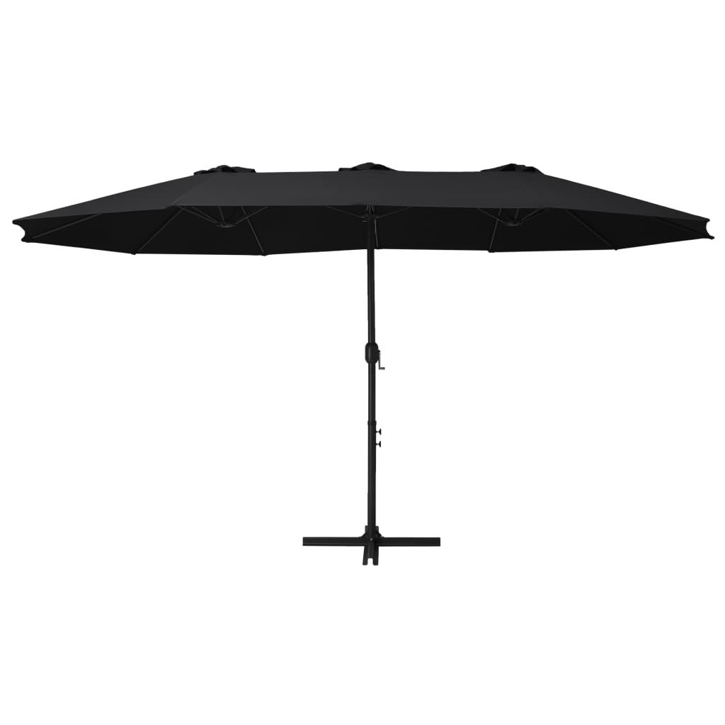 Sombrilla De Jardín Con Palo De Aluminio 460X270 Cm