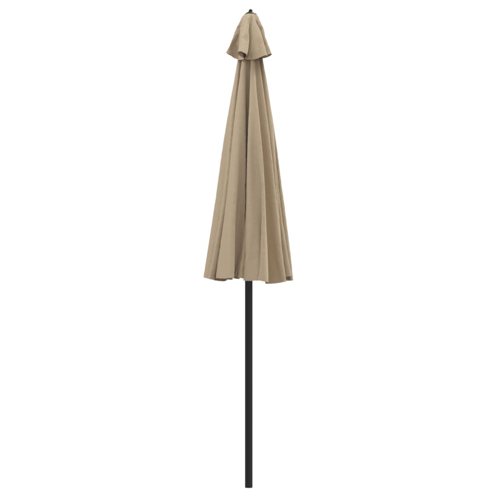 Sombrilla De Jardín Con Palo De Aluminio Taupe 270 Cm