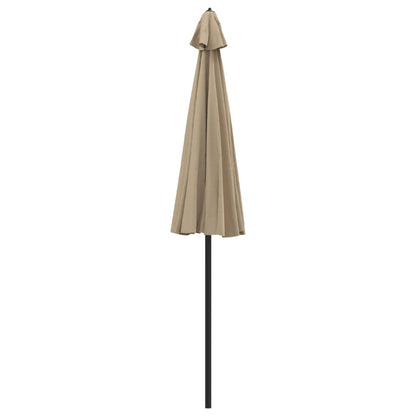 Sombrilla De Jardín Con Palo De Aluminio Taupe 270 Cm