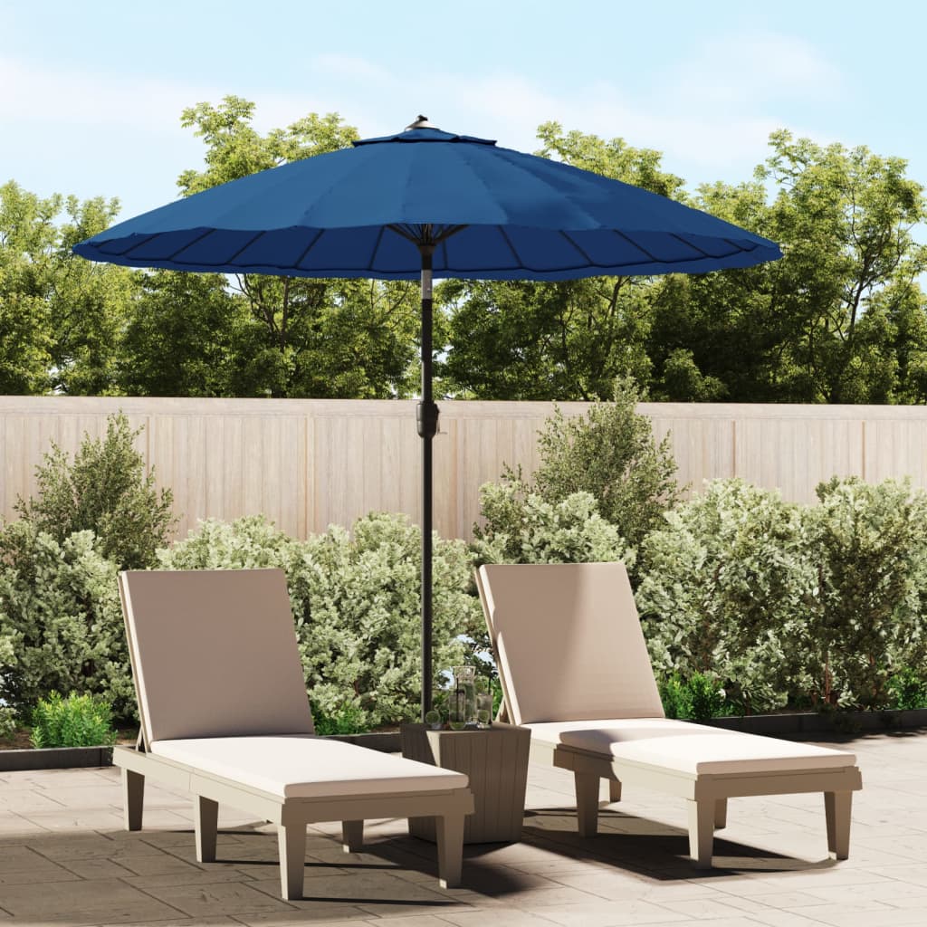 Sombrilla De Jardín Con Palo De Aluminio Taupe 270 Cm