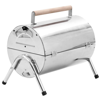 Barbacoa De Carbón De Sobremesa Acero Inoxidable Doble Parrilla