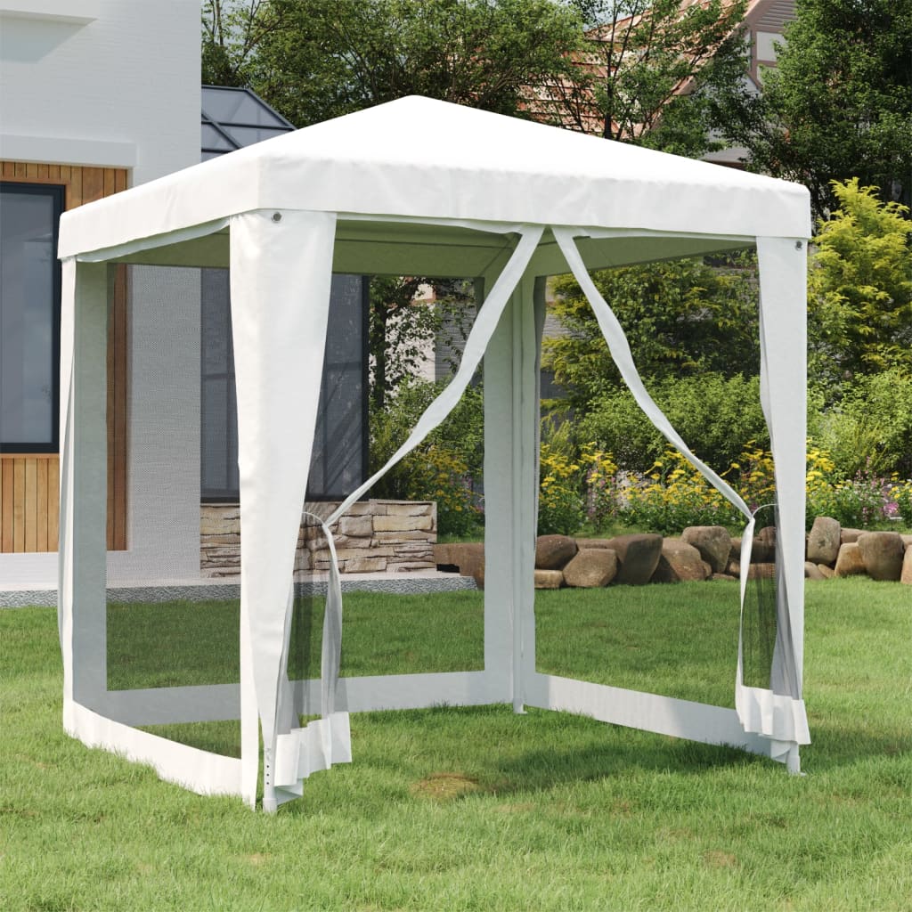 Carpa Para Fiestas 8 Paredes De Malla Hdpe Gris