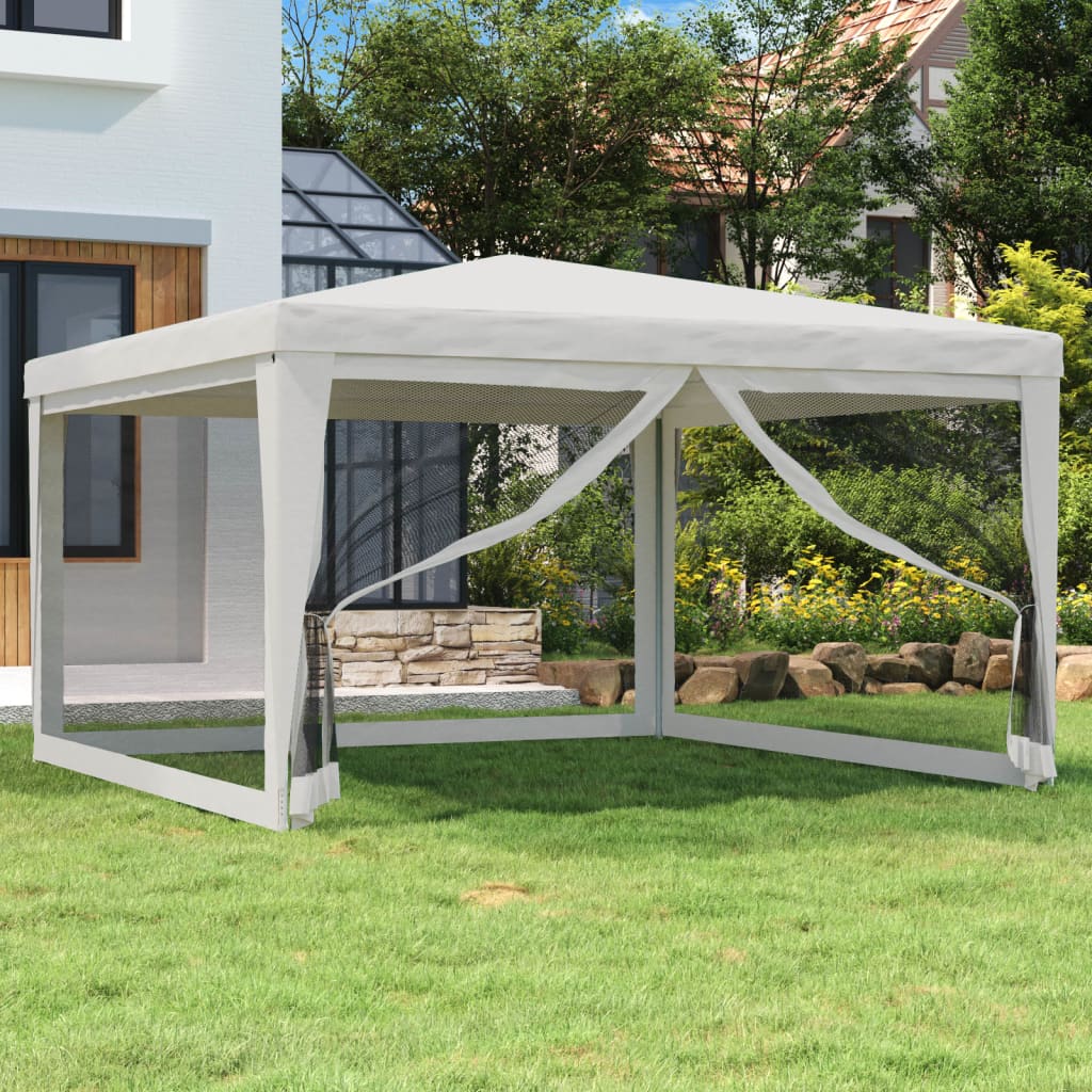 Carpa Para Fiestas 8 Paredes De Malla Hdpe Gris