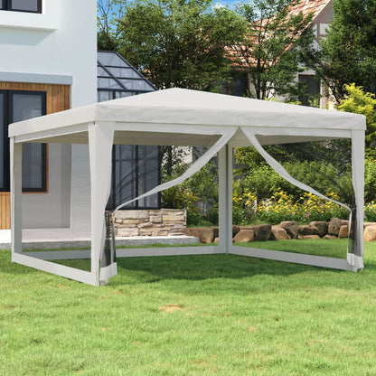 Carpa Para Fiestas 8 Paredes De Malla Hdpe Gris
