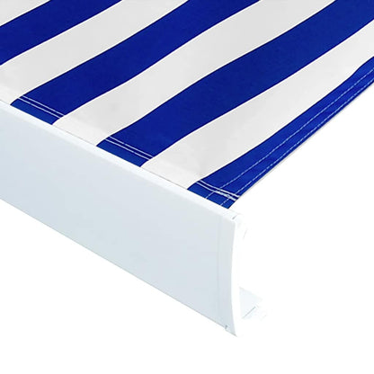 Toldo De Lona Azul Y Blanco 350X250 Cm