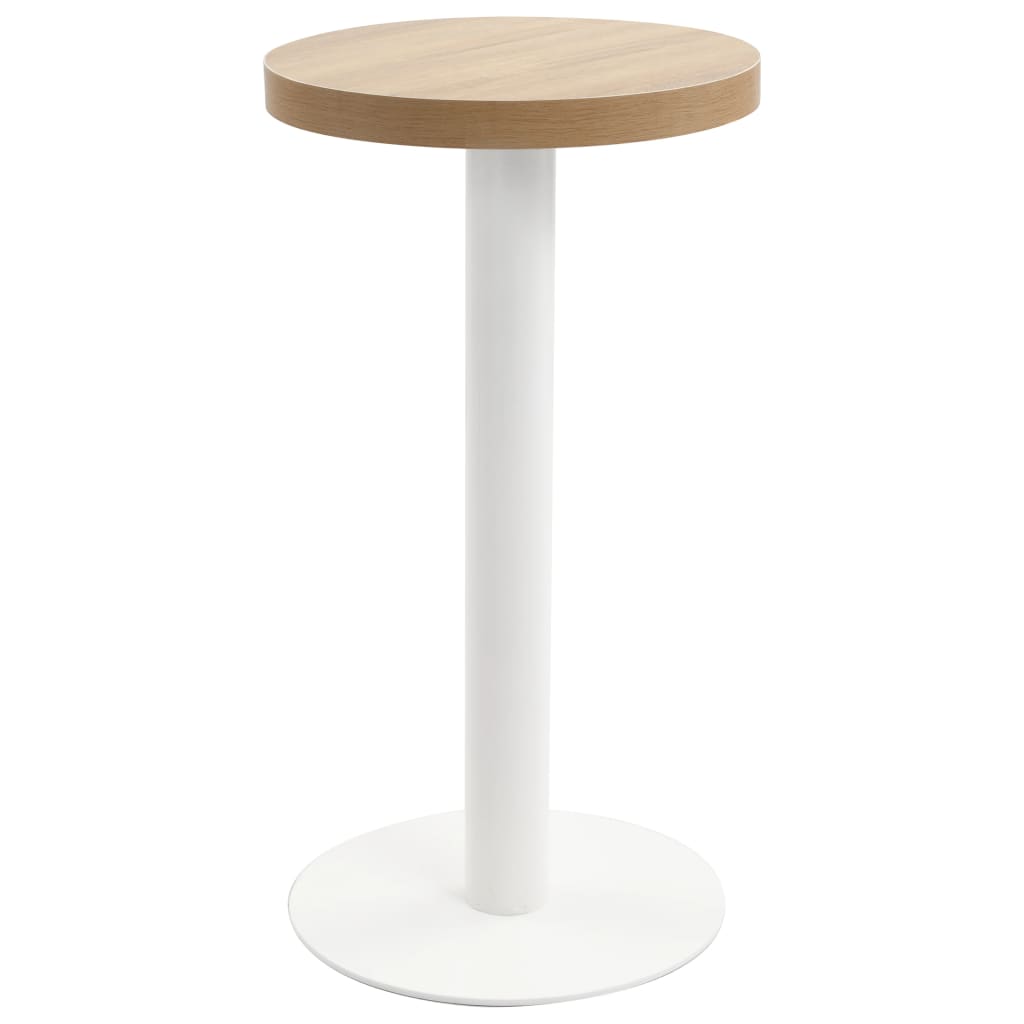 Mesa De Bistró Mdf Marrón Oscuro 40 Cm