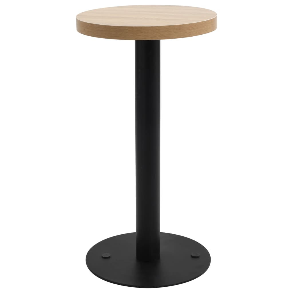 Mesa De Bistró Mdf Marrón Oscuro 40 Cm