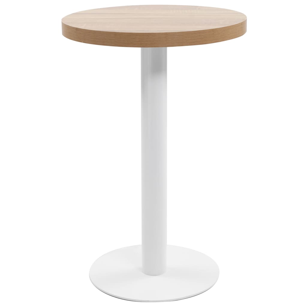 Mesa De Bistró Mdf Marrón Oscuro 40 Cm