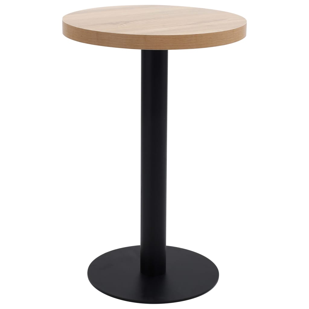 Mesa De Bistró Mdf Marrón Oscuro 40 Cm