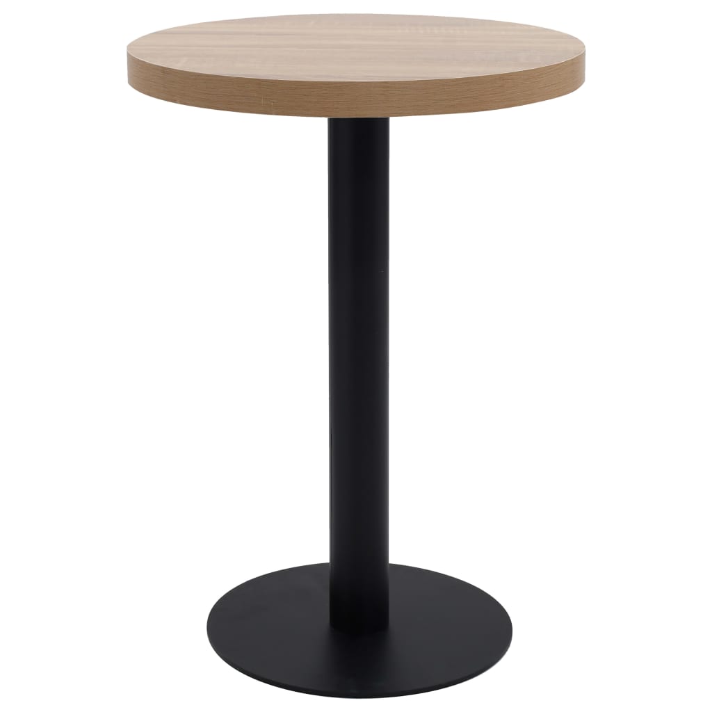 Mesa De Bistró Mdf Marrón Oscuro 40 Cm