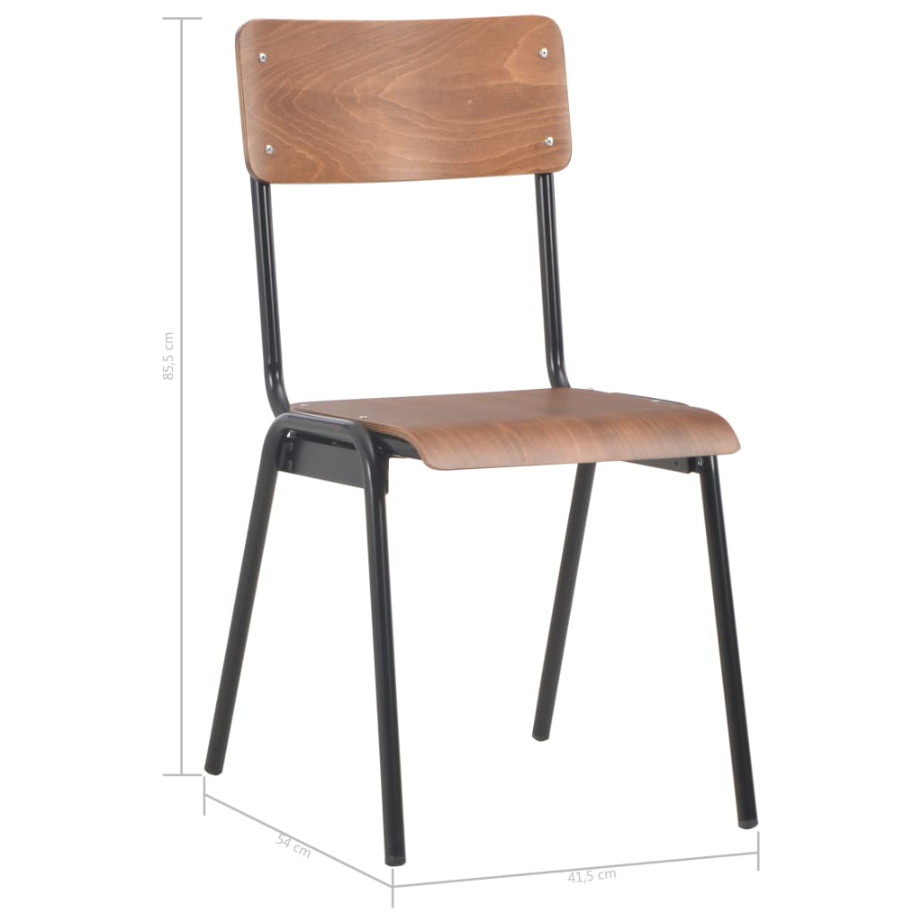 Sillas De Comedor 6 Unidades Madera Contrachapada