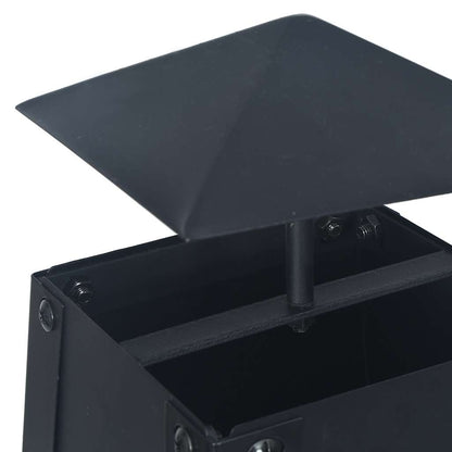 Brasero De Acero Negro 35X35X99 Cm