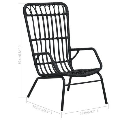 Silla De Jardín De Ratán Sintético