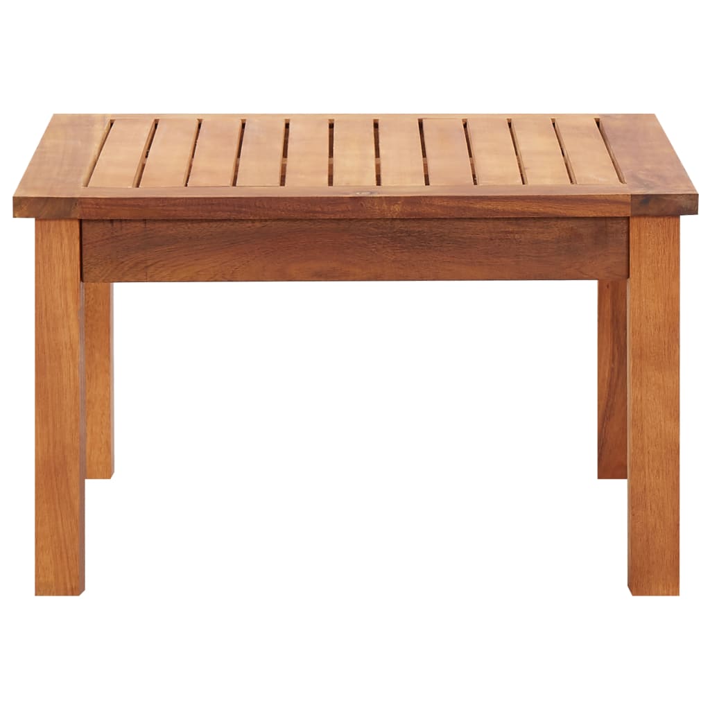 Mesa De Centro De Jardín Madera Maciza De Acacia