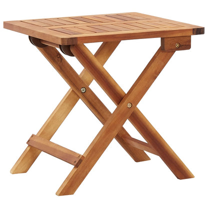Mesa De Centro Plegable De Jardín Madera De Acacia 40X40X40 Cm