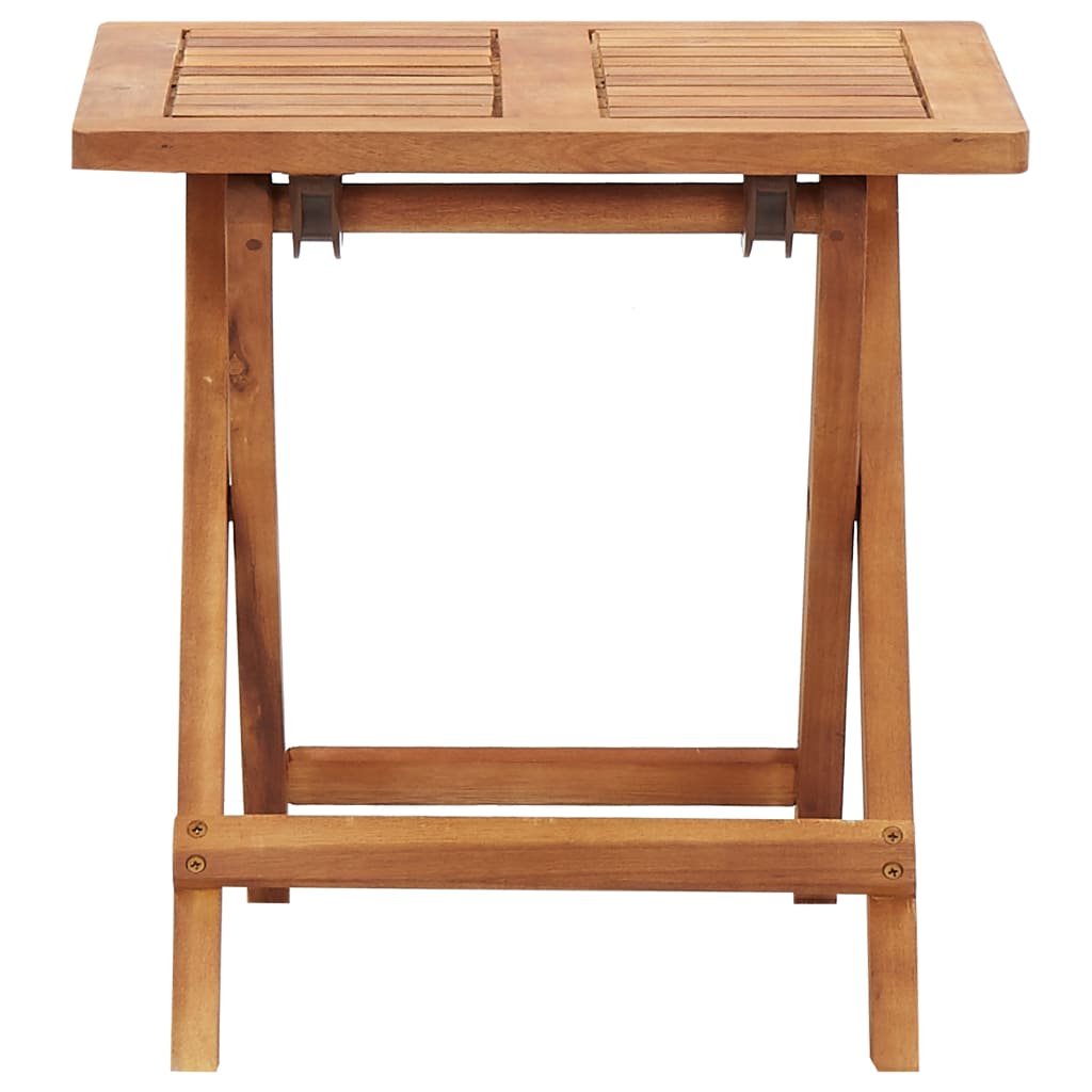 Mesa De Centro Plegable De Jardín Madera De Acacia 40X40X40 Cm