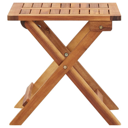 Mesa De Centro Plegable De Jardín Madera De Acacia 40X40X40 Cm