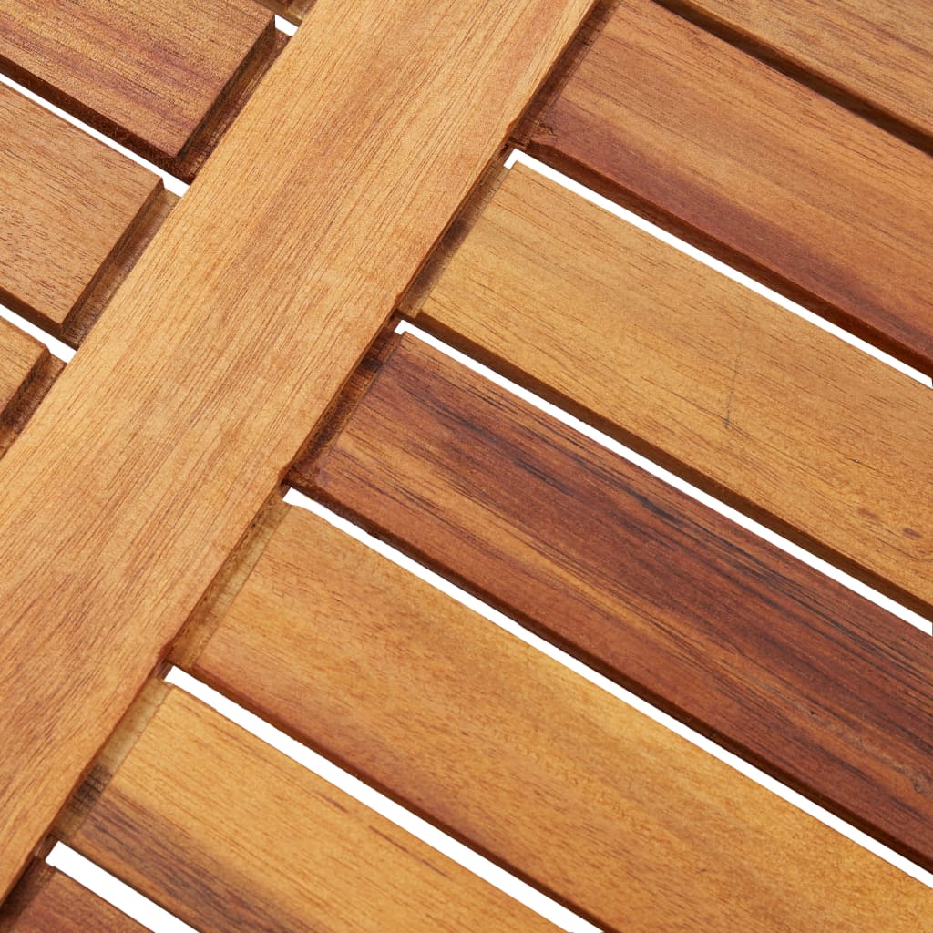Mesa De Centro Plegable De Jardín Madera De Acacia 40X40X40 Cm