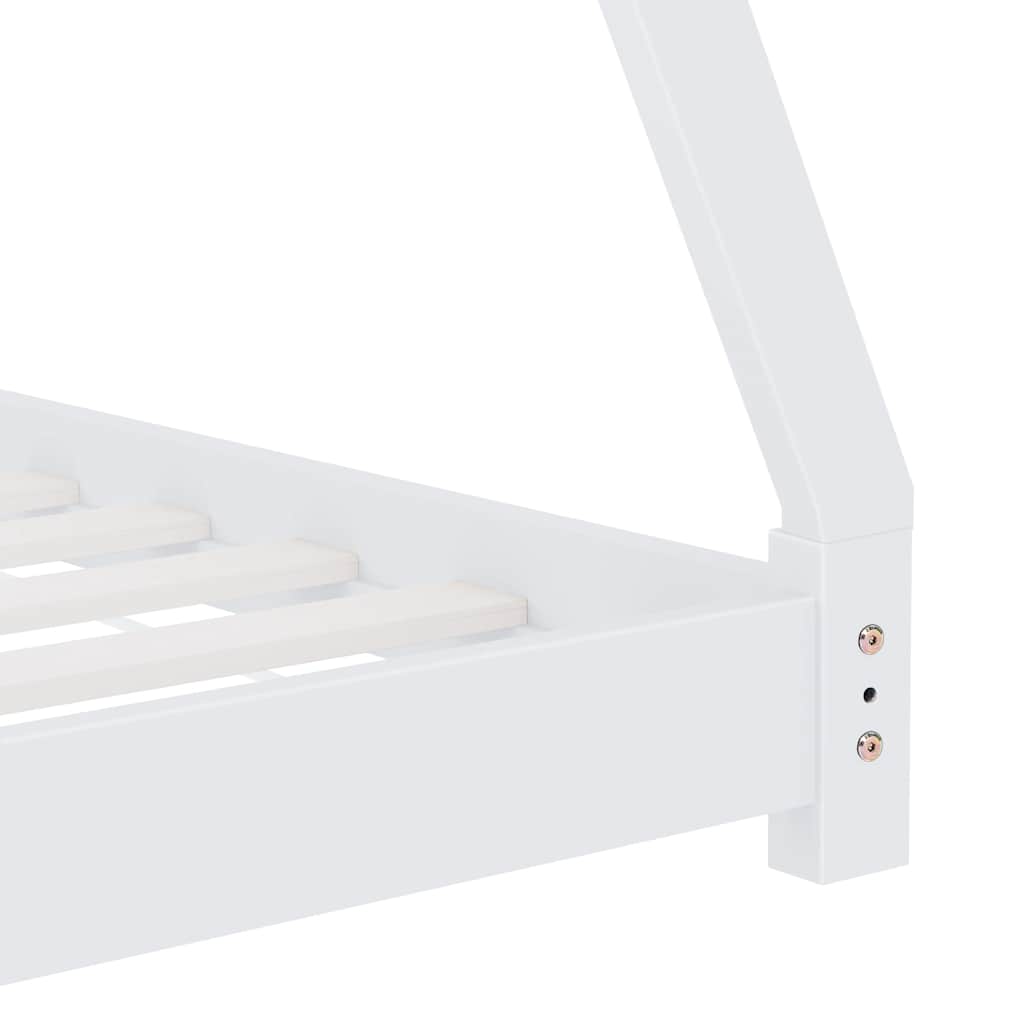 Estructura De Cama Infantil Madera Maciza Pino Blanca