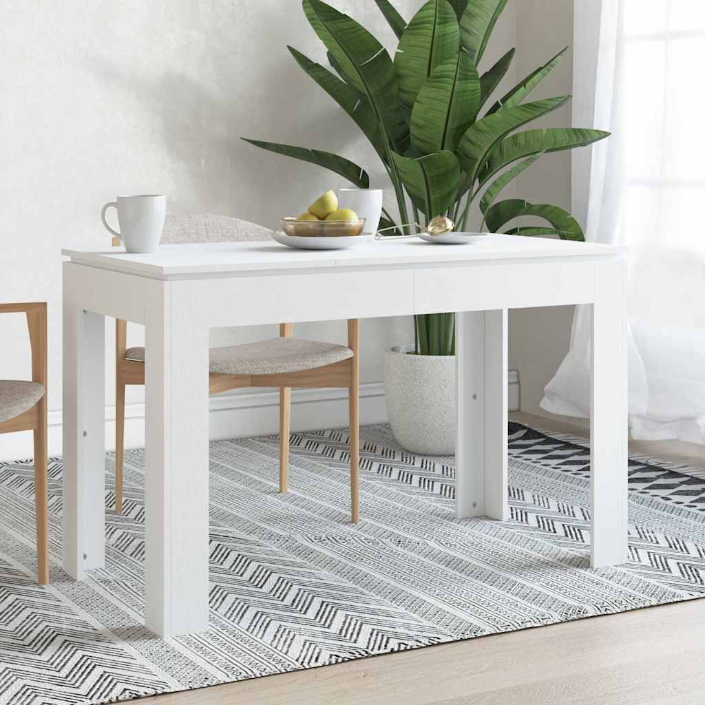 Mesa De Comedor De De 120X60X76 Cm, Fabricada En Madera De Ingeniería