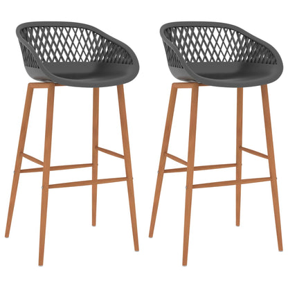 Taburetes De Cocina 4 Unidades Gris