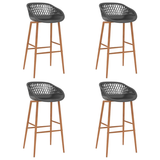 Taburetes De Cocina 4 Unidades Gris