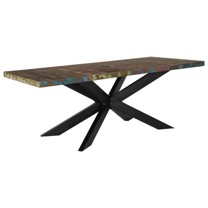Mesa De Comedor De Madera Maciza Reciclada 180X90X76 Cm