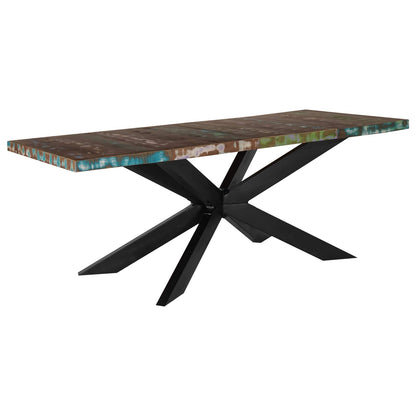 Mesa De Comedor De Madera Maciza Reciclada 180X90X76 Cm