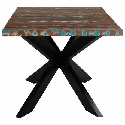 Mesa De Comedor De Madera Maciza Reciclada 180X90X76 Cm