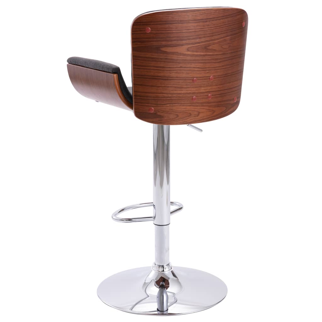 Taburete De Cocina Tela Gris