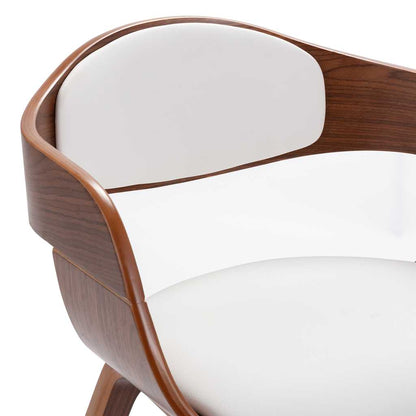 Sillas De Comedor 2 Unidades Madera Curvada Y Cuero Sintético