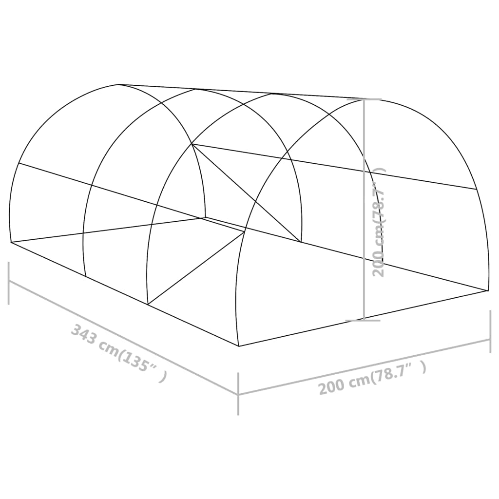 Invernadero 6,86 M² 3,43X2X2 M
