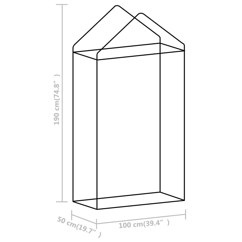 Invernadero Con Estructura De Acero 0,5 M² 1X0,5X1,9 M