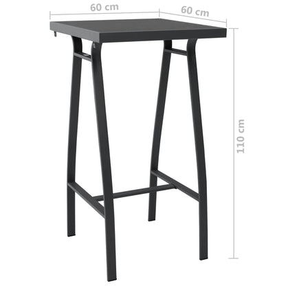 Mesa Alta De Jardín Vidrio Templado