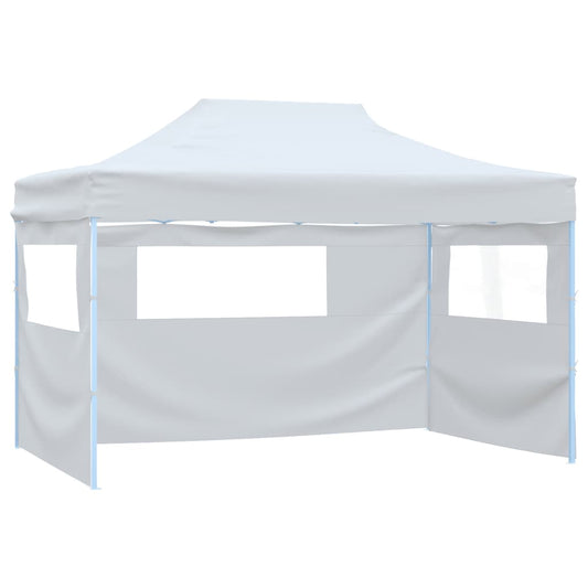 Carpa Plegable Para Celebraciones Con 4 Paredes Blanco 3X4,5 M