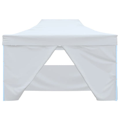 Carpa Plegable Para Celebraciones Con 4 Paredes Blanco 3X4,5 M