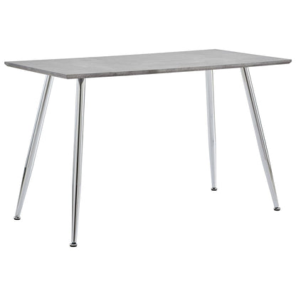 Mesa De Comedor Mdf Gris Y Color Roble 120X60X74 Cm