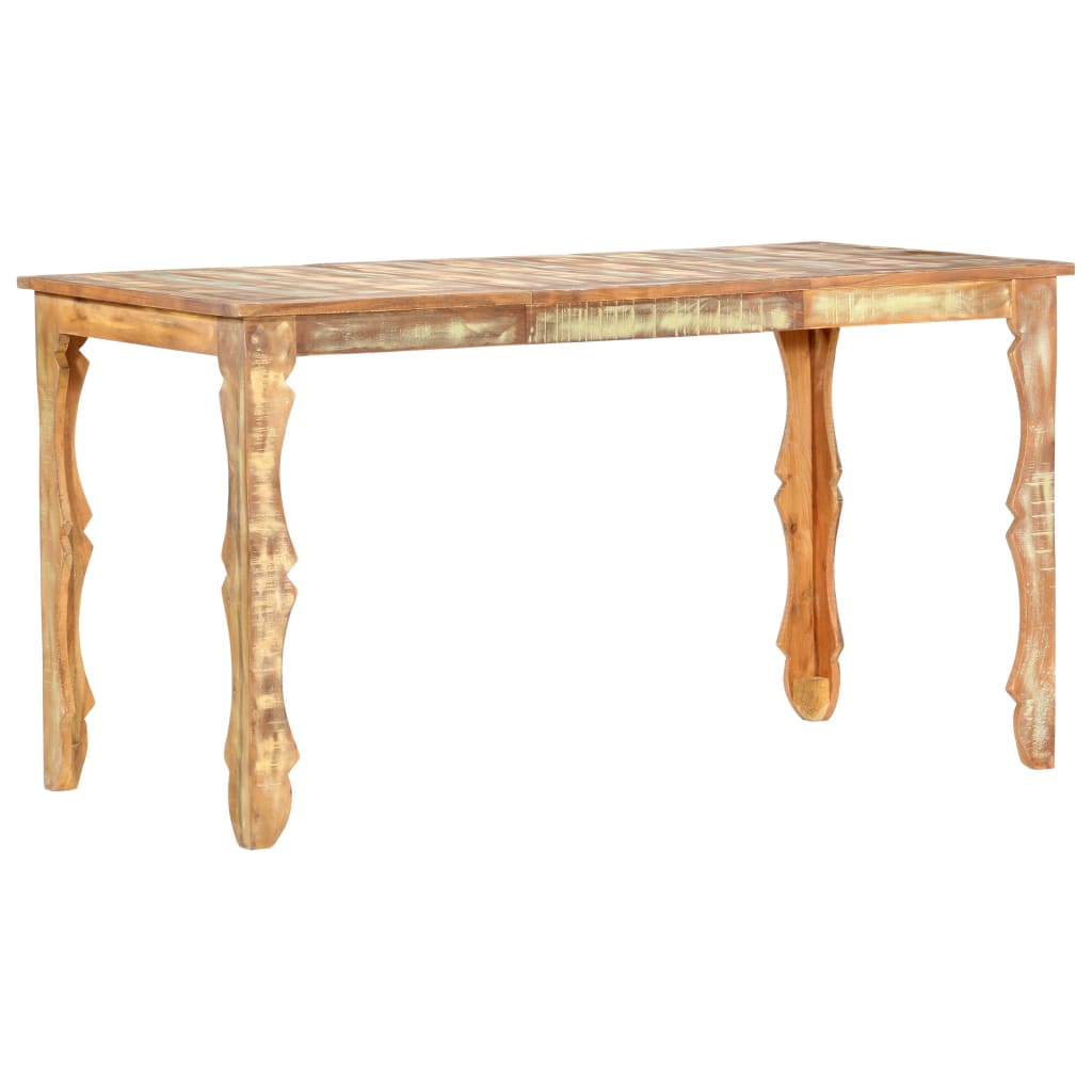 Mesa De Comedor De Madera Maciza Reciclada